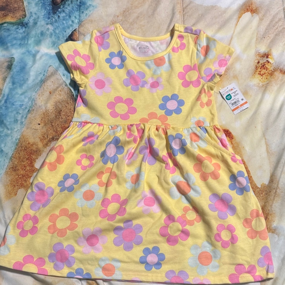 Garanimals Yellow Floral Kids Dress